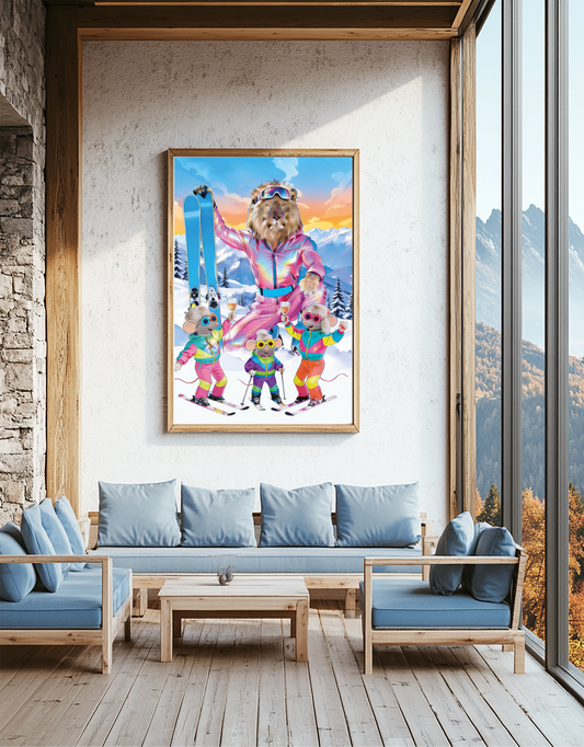 Le roi de la glisse et sa cour en folie douce